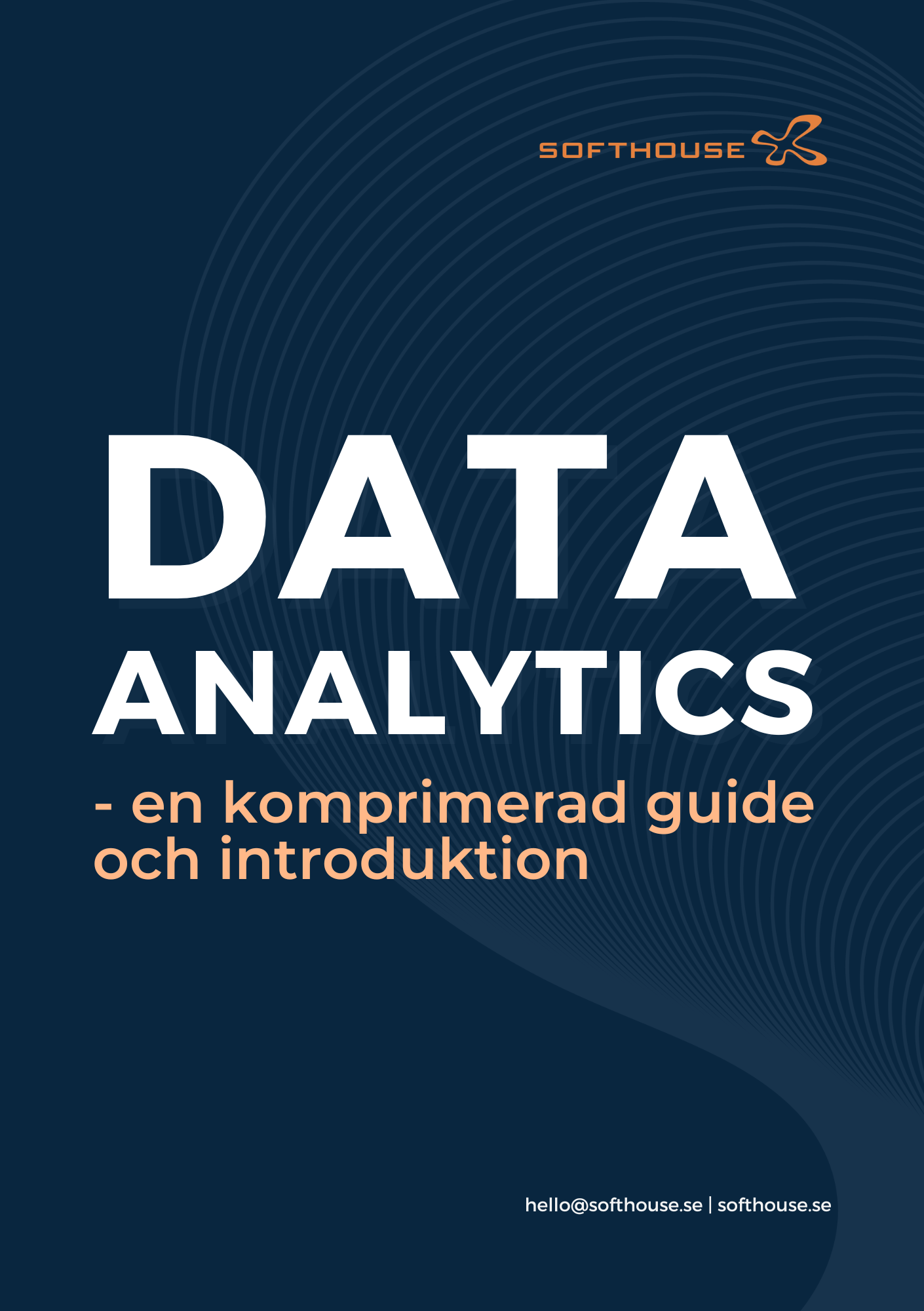 Framsida Data Analytics Guide till Data analytics mockup