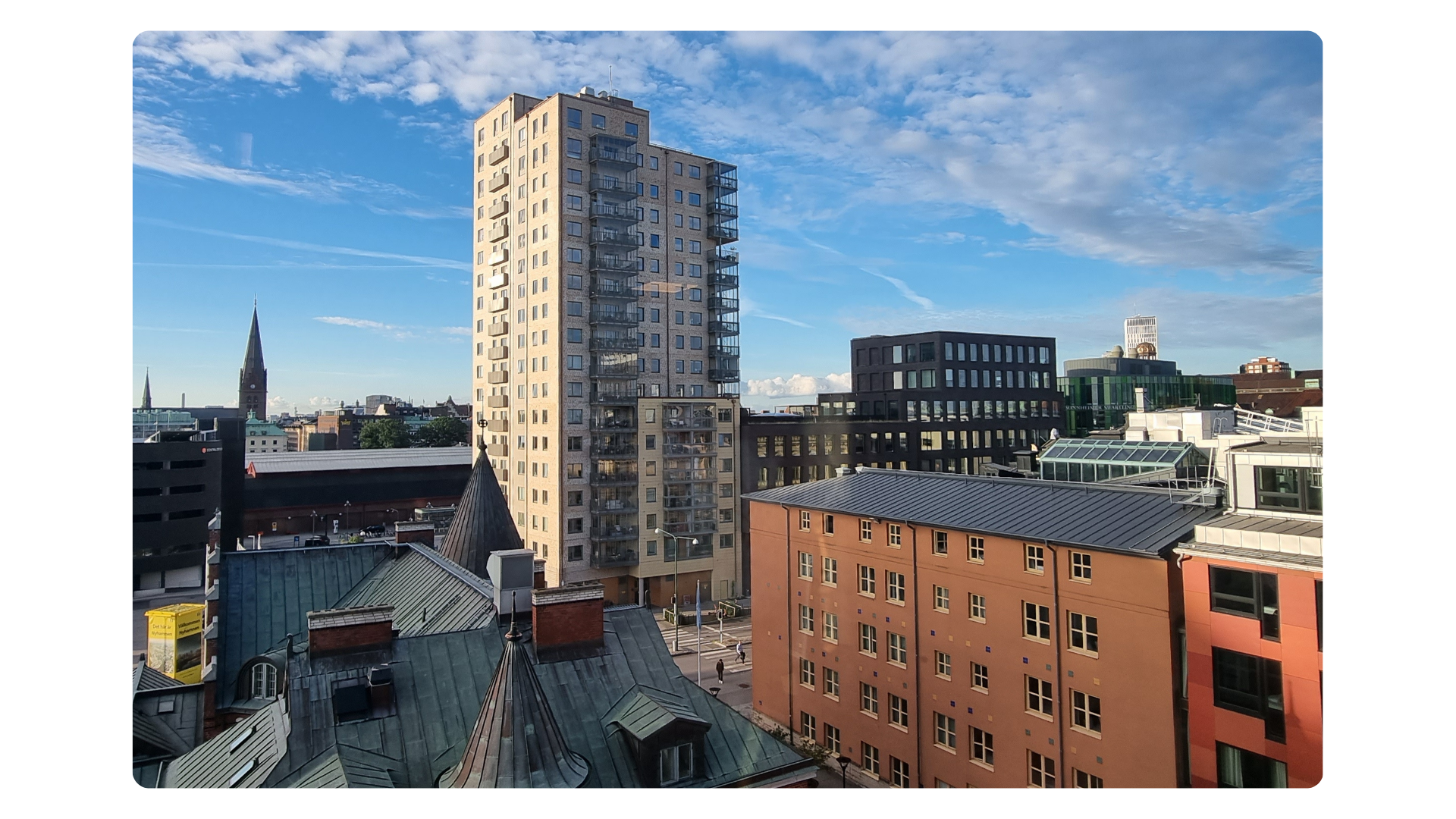 Utsikt från Softhouse kontor i Malmö - Slagthuset