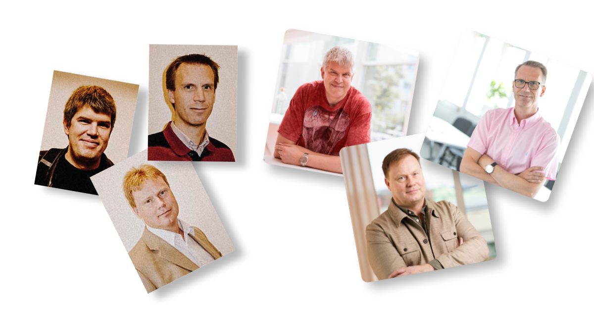Mikael Reinholdsson, Staffan Persson och Tord Olsson då till nu