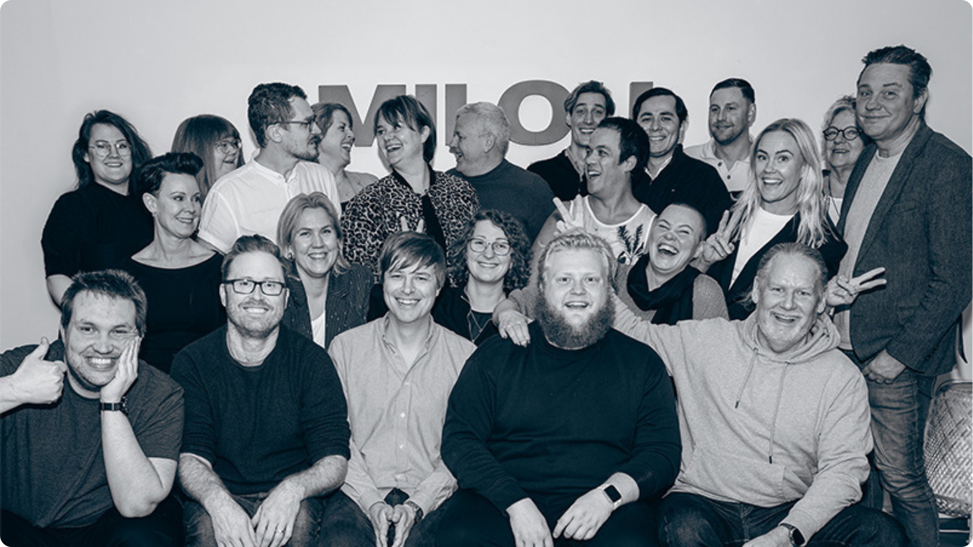 Milou Communication team på kontoret